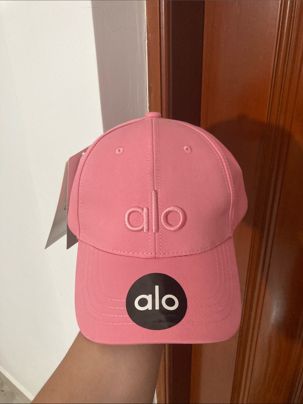 ALO Yoga Pink Logo Baseball Cap